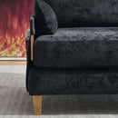 Mid Century Modern Foldable Sofa Bed, 3 In 1 Convertible Sleeper With 3 Pillows