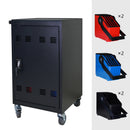 32 Bit Device Charging Trolley For Tablets And Laptops With Cable Management, Removable Doors - Matte Black