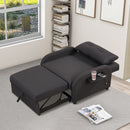 Versatile Pull Out Sofa Sleeper 3 In 1 With Wing Table & USB Charge, Compact Design
