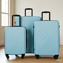 3 Piece Luggage Sets Lightweight Suitcase With Two Hooks, Spinner Wheels, Tsa Lock, Durable Hard Shell