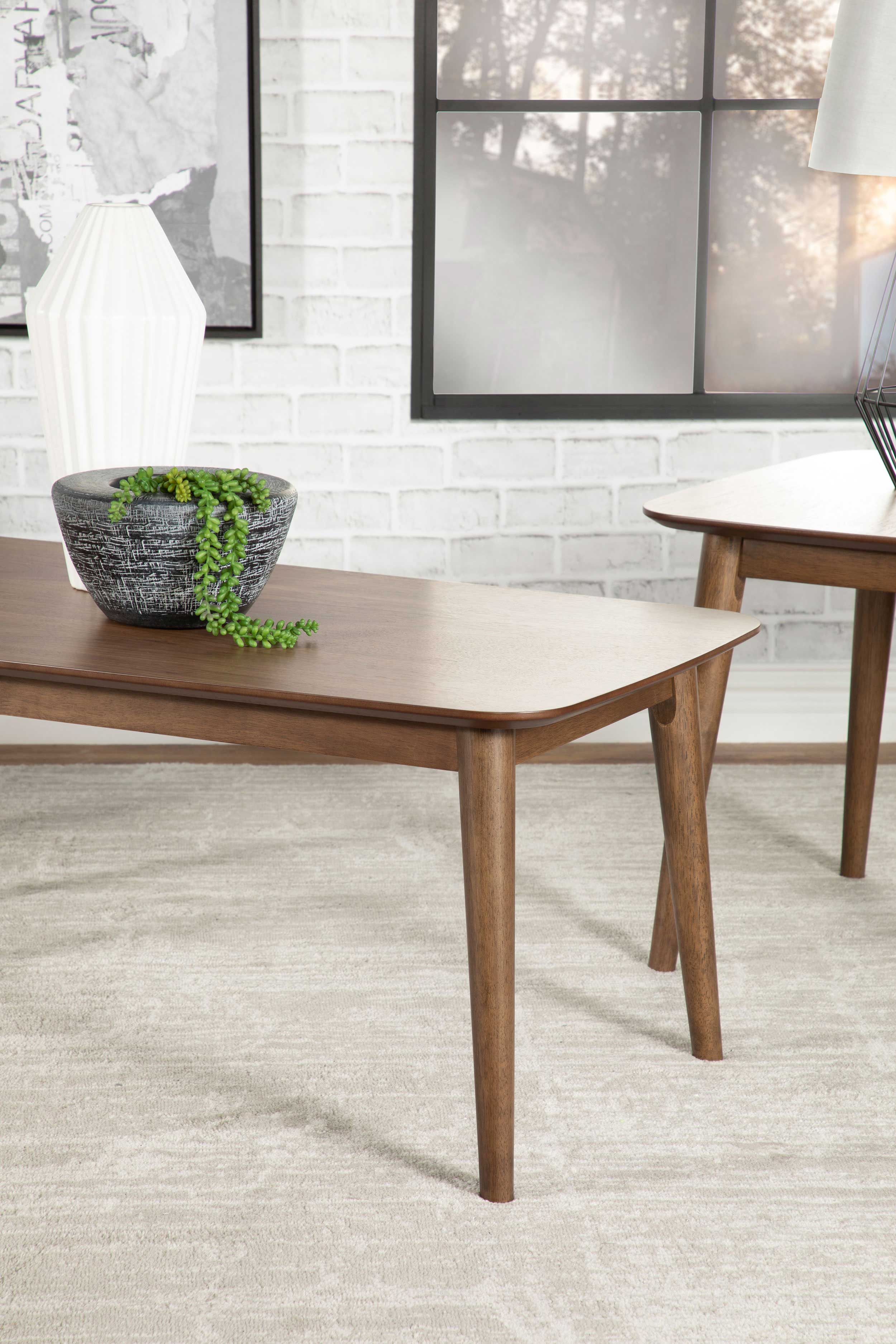 Radley 3-piece Rectangular Coffee Table Set Natural Walnut — view 12