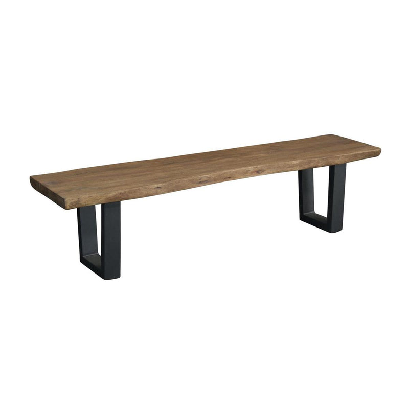 Knox Industrial Style Solid Acacia Wood Dining Bench