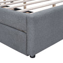 Upholstered Platform Bed With Trundle