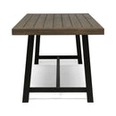 Outdoor Dining Table - Gray / Rustic Metal