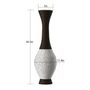 Tall Designer Floor Vase With Elegant 2 Tone