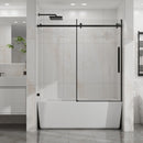 Frameless Tub Sliding Shower Door With Easy Clean Coating