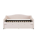 Upholstered Daybed With Light And Trundle