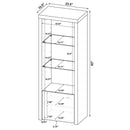 Jude - 3 Piece TV Entertainment Center - White High Gloss