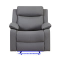 Blanche - Glider Recliner With LED, Pillow Top Arms