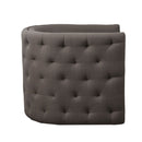 Capstone - Swivel Barrel Chair With Nailhead Accents And Button Tufting