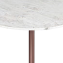 Osborne - Round Dining Table - White / Copper