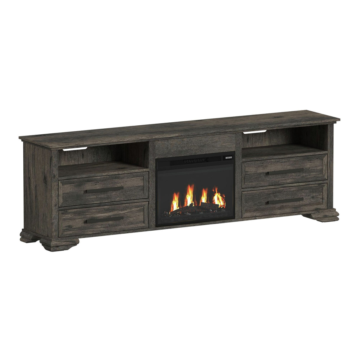 Park Ridge Entertainment Unit in Dark Gray by Elements International, view 12