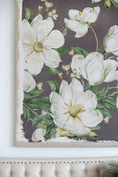 Large Botanical Wall Art Prints, Home Decor For Living Room Dining Room Bedroom Hallway - White / Gray