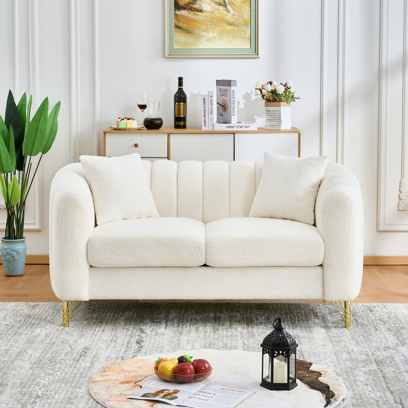 Oversized Sofa, 3 And 2 Seater - Beige