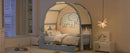 Bed With Arched Roof And 2 Drawers