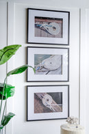 Rope Wall Art With Frame, Wall Decor For Living Room (Set of 3) - White / Black