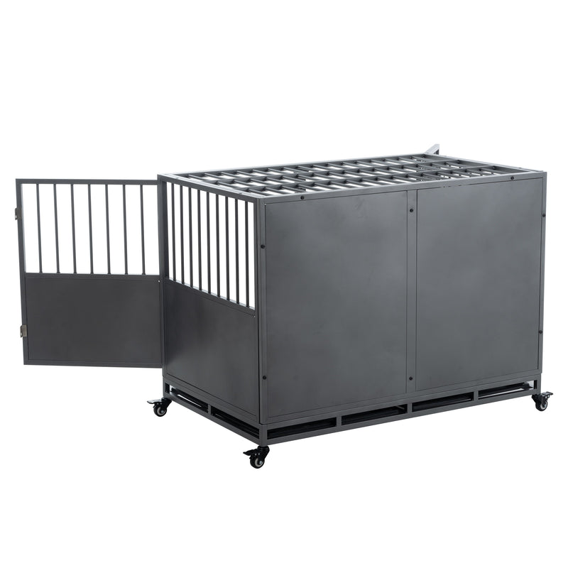 Heavy Duty Dog Crate - Silver Gray