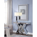 Noralie - Accent Table - Mirrored & Faux Diamonds - 31" - Atlantic Fine Furniture Inc