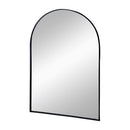 Arched Mirror With Metal Frame, Wall Mirror For Living Room Bedroom Entryway
