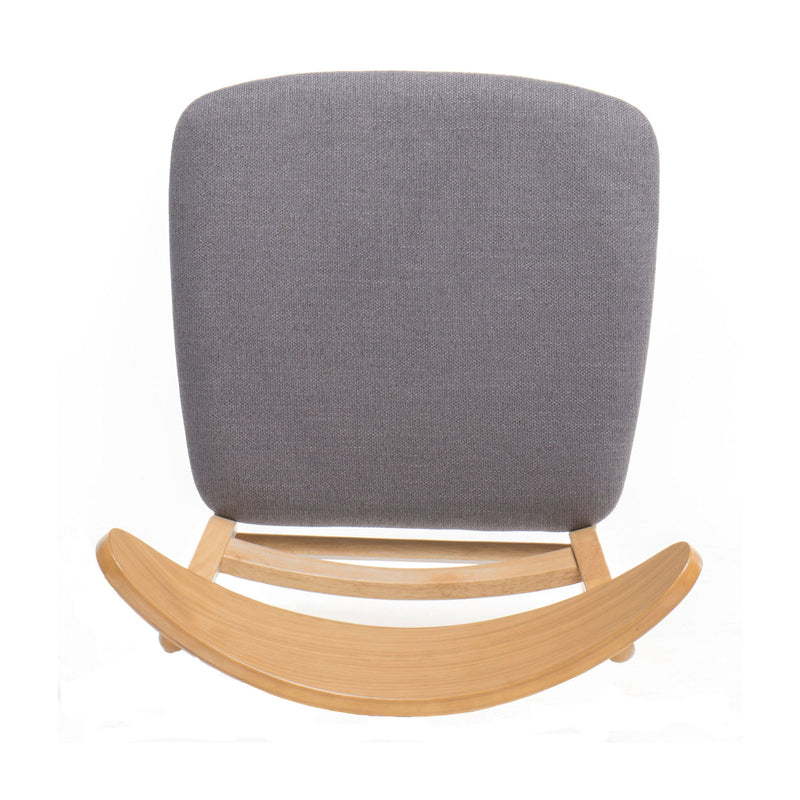 Mid Century Modern Dining Chair With Upholstered Seat And Wood Frame