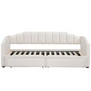 Extendable Daybed With LED Light And 2 Storage Drawers