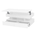 Multi Functional Lift Top Coffee Table With 2 Drawers