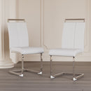 Modern Dining Chairs With Padded Seat, High Back