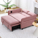Modern Fabric Multi-Functional Sofa Bed With Adjustable Armrests And Backrests