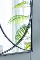 Rectangular Wall Mirrors With Frame, Home Decor For Living Room Bedroom Entryway - Black