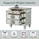 Varian - Nightstand - Mirrored - Atlantic Fine Furniture Inc