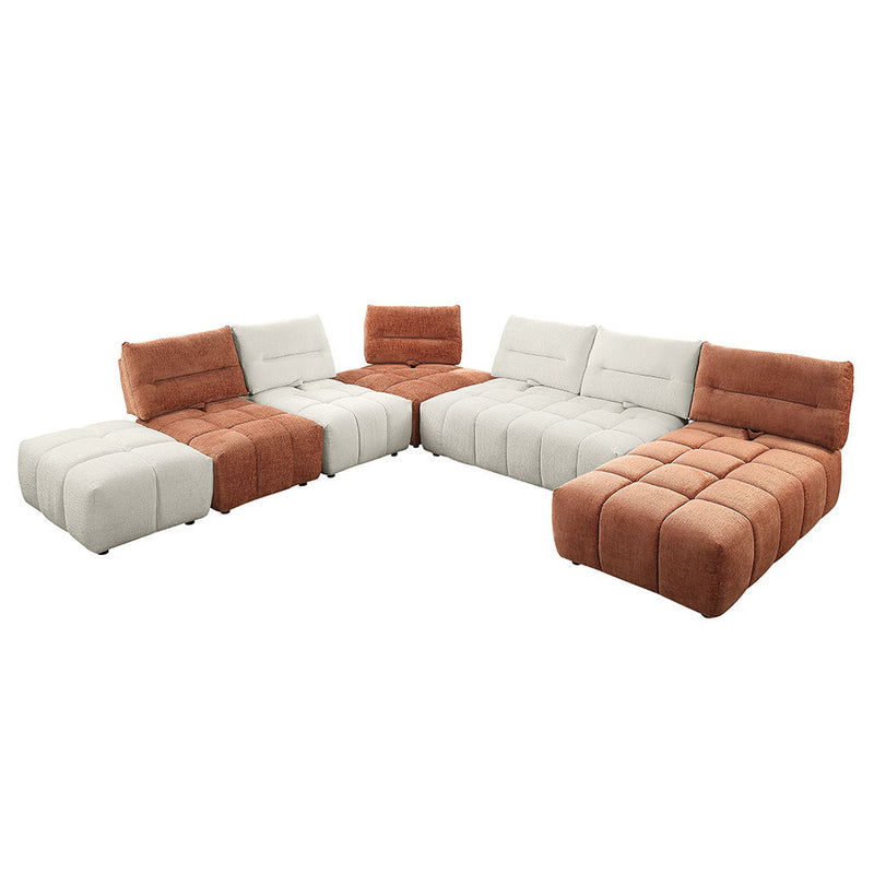 Loanna - Ottoman - Beige Linen