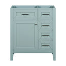 30" Bathroom Vanity Without Sink, Cabinet Base Only, Bathroom Cabinet With Drawers - Green