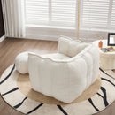 Soft Chenille Bean Bag Chair With High Resilient Foam
