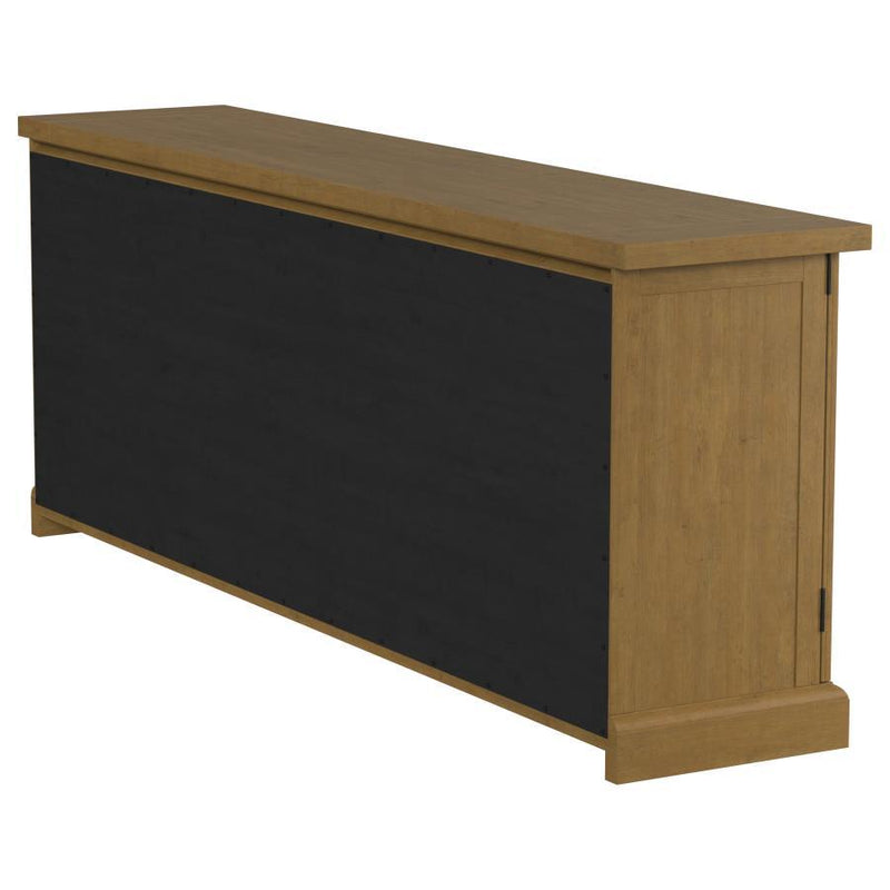 Florence - 4 Door Dining Sideboard Buffet Cabinet - Rustic Honey