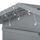 House Bed With Shelves, Window And Sparkling Light Strip On The Roof