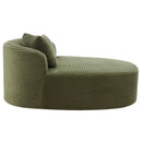 Modern Chaise Lounge Sofa Boneless Couch With Supportive Pillows