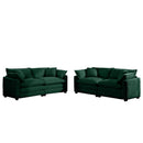 Elegant Corduroy Oversized Sectional Sofa Set With Deep Seats And Flexible Layout