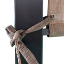 13' X 7.7' Outdoor Pergola Sun Shade Cover Cloth Patio Canopy Hdpe Permeable With Grommets - Brown