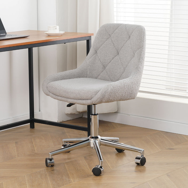 Adjustable And Space-Saving Chair With Golden Electroplated Legs