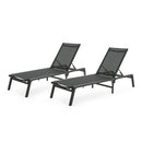 Westport - Outdoor Folding Lounge (Set of 2) - Black