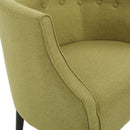 Contemporary Upholstered Club Chair With Button Tufting