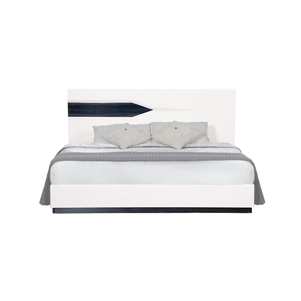 Vios - 5 Piece Bedroom Set With Zebrano Accent Design