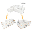 Modular Corner Sofa With Soft Linen Fabric