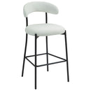 Counter Height Bar Stools With Powder Coating Base And Footrest