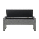 Modern Upholstered Large Bed End Bench With Storage