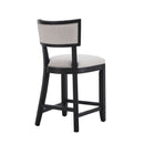 Upholstered Counter Height Bar Stools With Comfy Back (Set of 2)