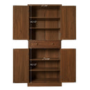 4 Door Storage Cabinet With 1 Drawer, With 4 Adjustable Inner Shelves