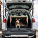 Dog Crates For Dogs, Adjustable Cover By Spiral Iron Pipe, Strengthen Sewing Dog Travel Crate 3 Door Design