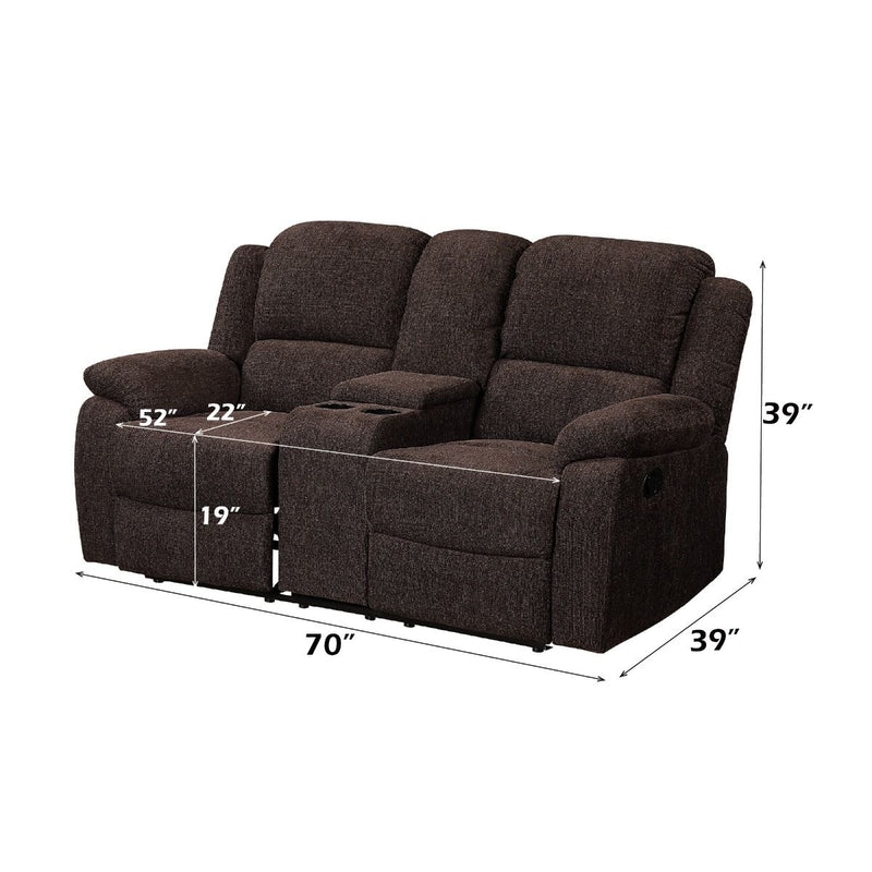 Madden - Loveseat - Brown Chenille