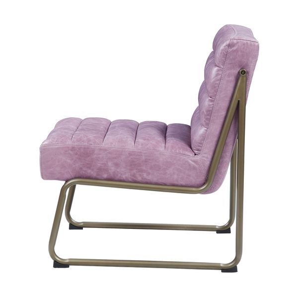 Loria - Accent Chair - Wisteria - Top Grain Leather - Atlantic Fine Furniture Inc